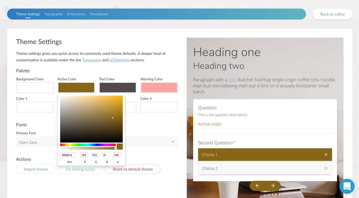 Creatori de formulare și instrumente de marcare a sondajului