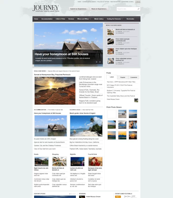 旅程 WordPress 主题