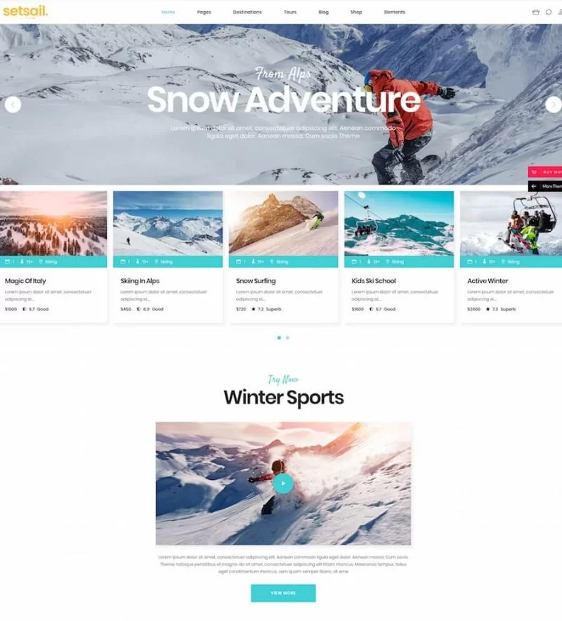 SetSail - 旅行社主题