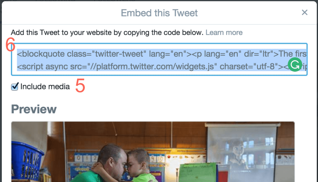 Kopieren Sie den Code und fügen Sie ihn ein, um einen Tweet einzubetten