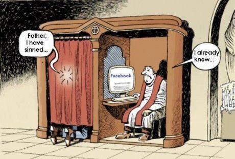 Facebook, Vater, ich habe gesündigt