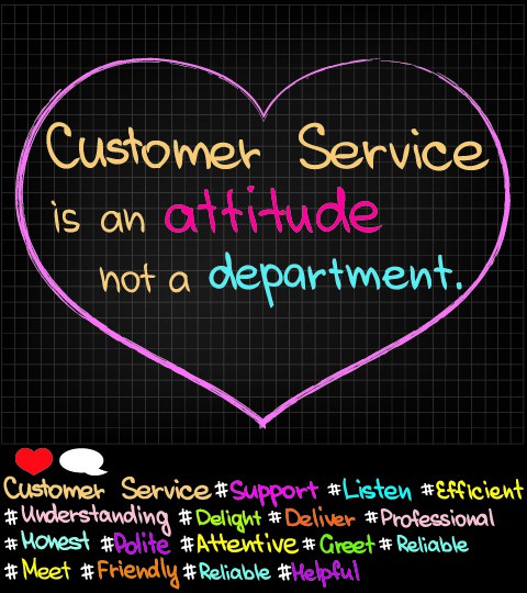 Обслуживание клиентов отношение не отдел!
