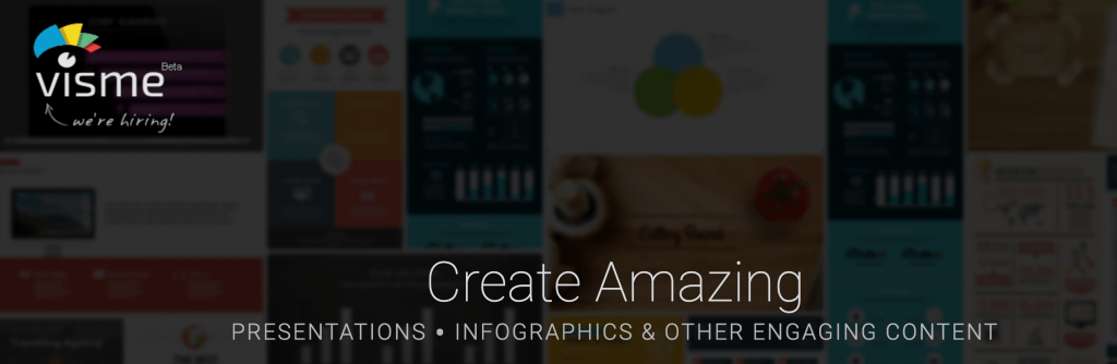 Inforgraphic Visme ana sayfası yap