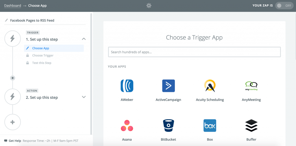 如何创建 Facebook RSS 提要步骤 1