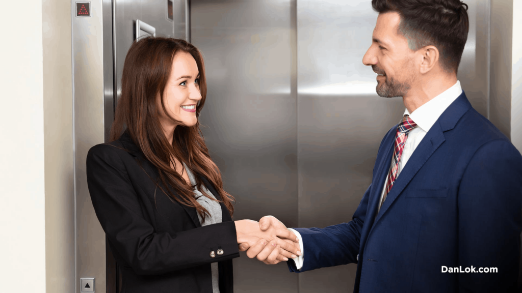 Mężczyzna i kobieta podają sobie ręce