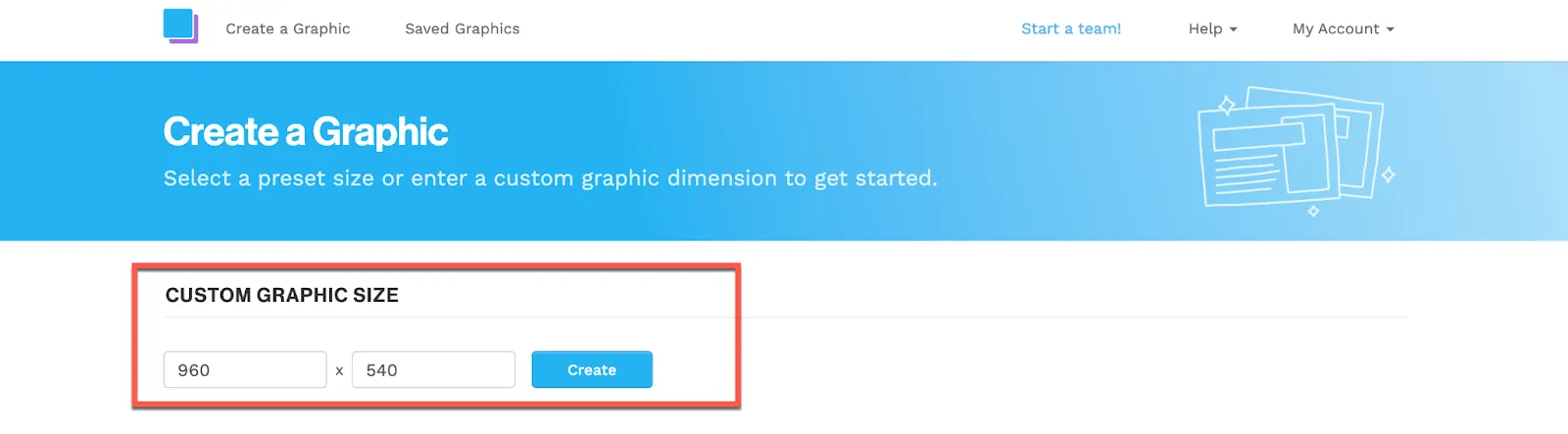 пользовательская графическая страница snappa