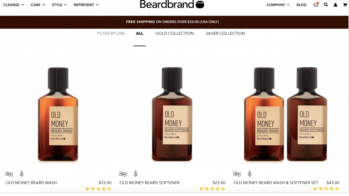 ejemplo de imagen de solo producto de beardbrand