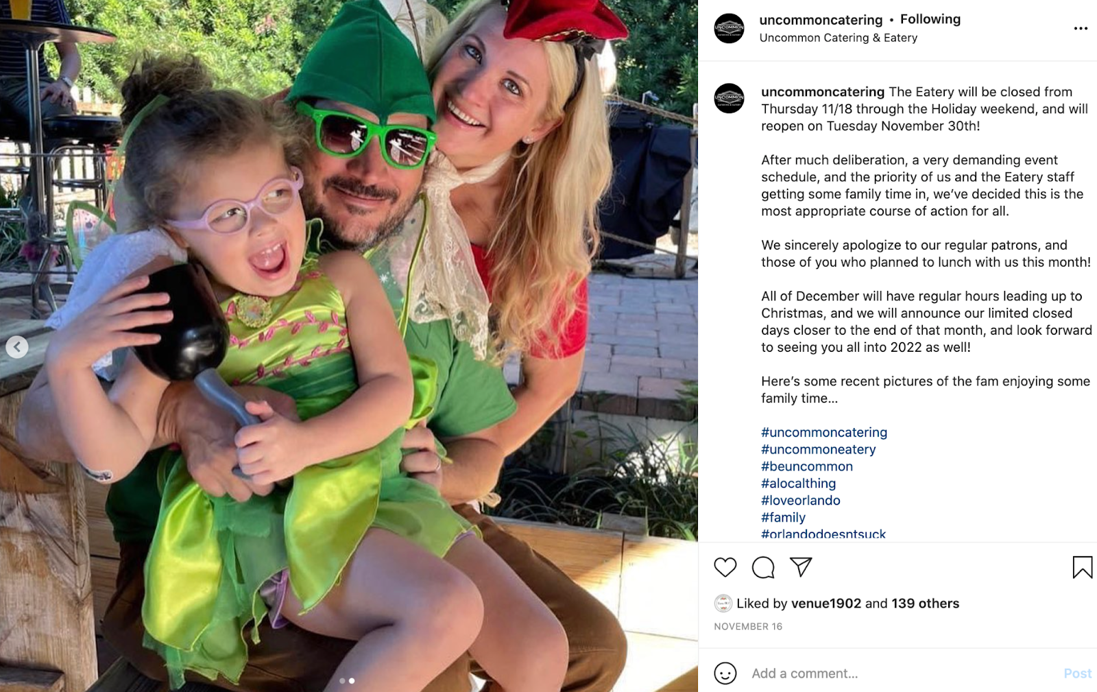 ejemplo de publicación detrás de escena