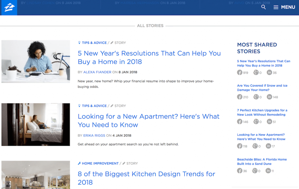 zillow mejores blogs inmobiliarios