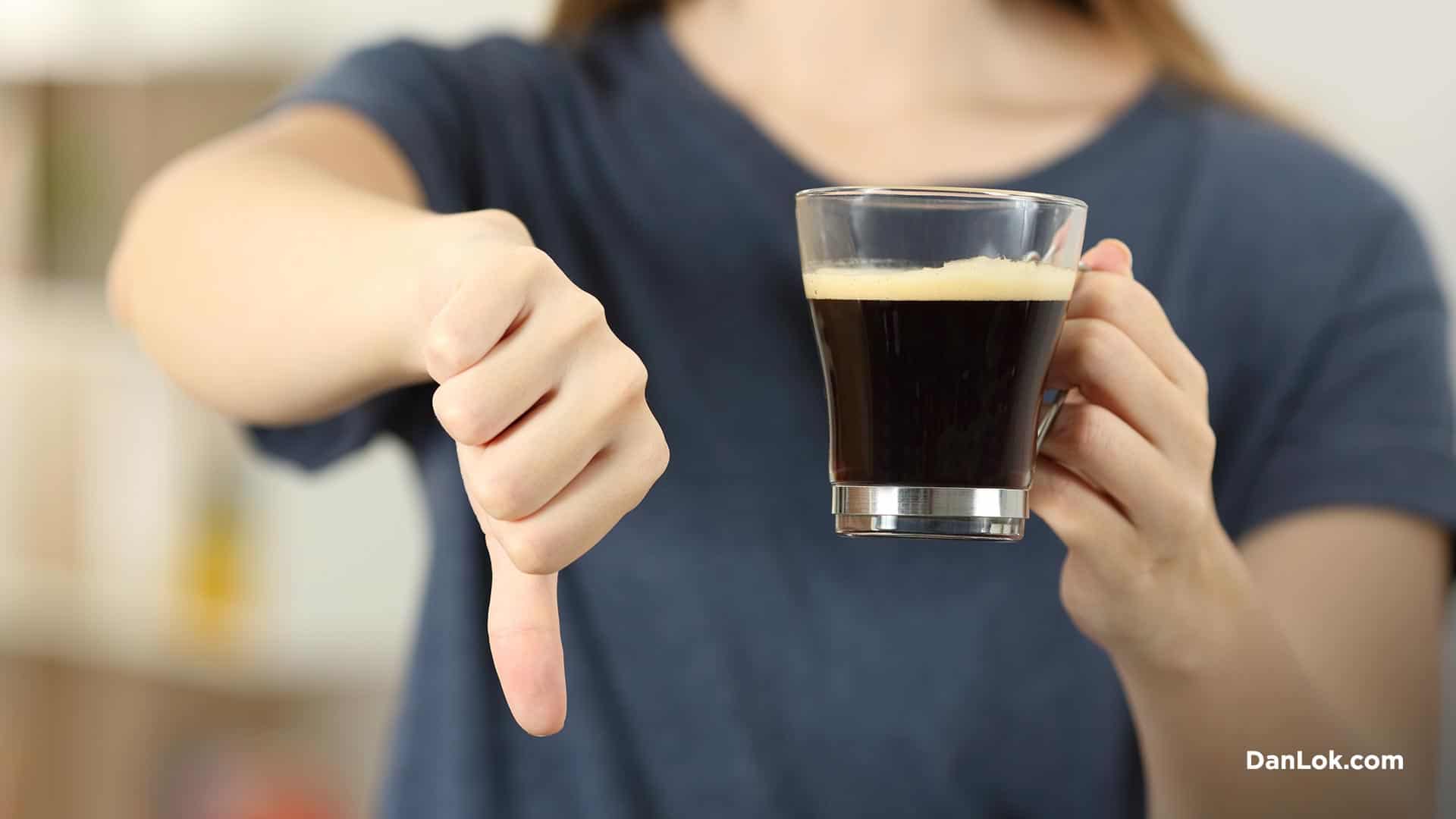 Vermeiden Sie Kaffee, um besser zu schlafen