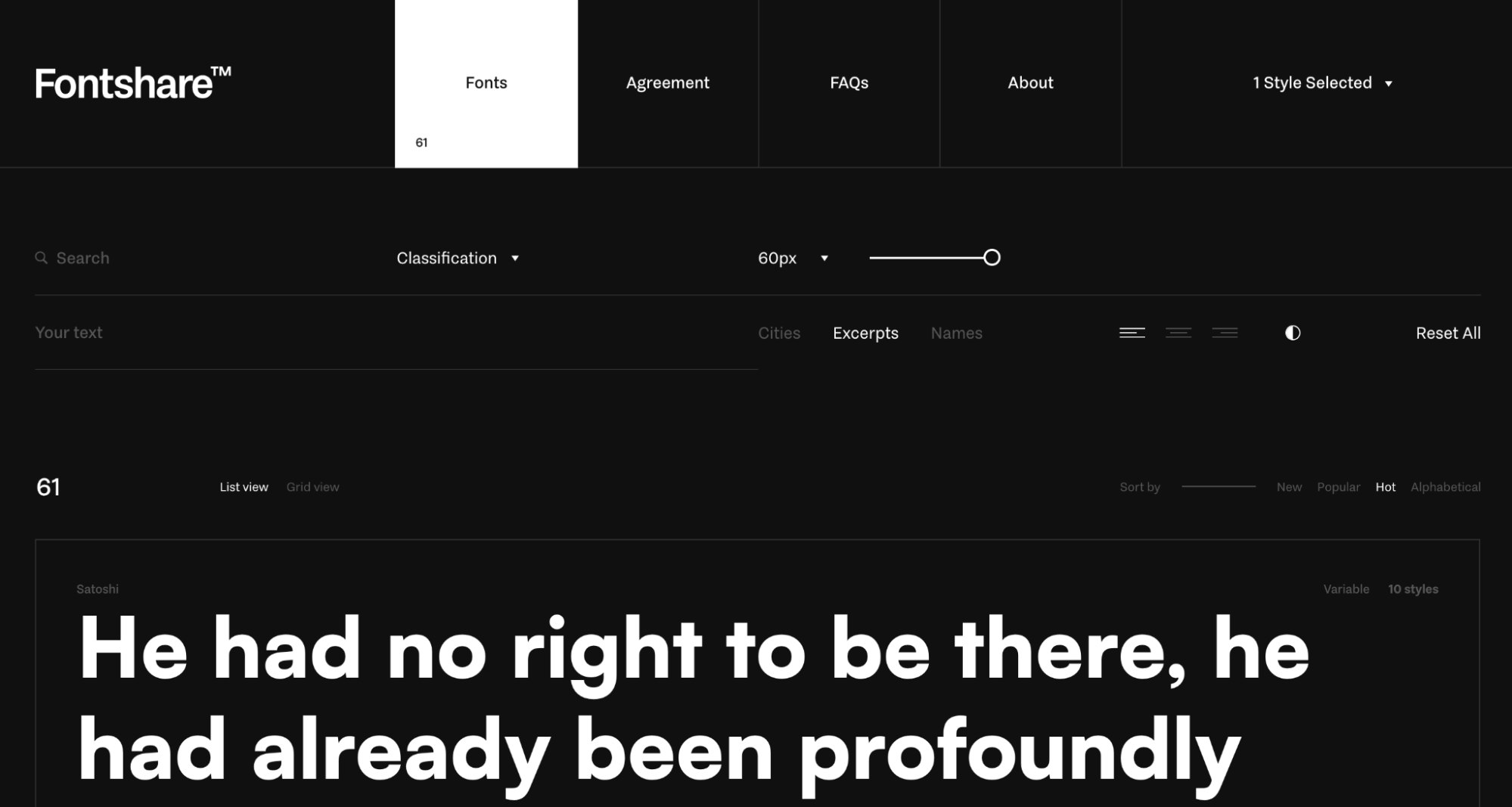 satoshi 免費字體