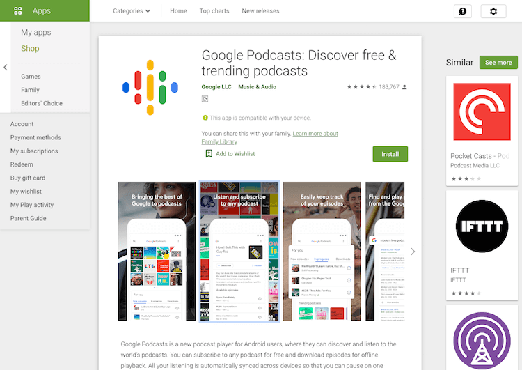 Podcasts Google