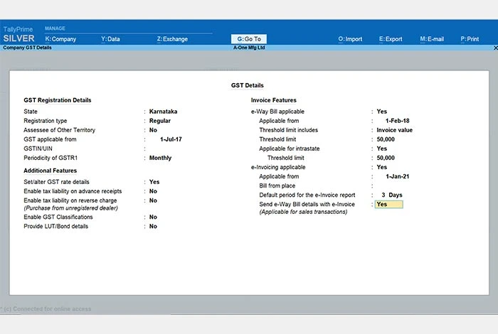 Software gratuito de facturación electrónica TallyPrime