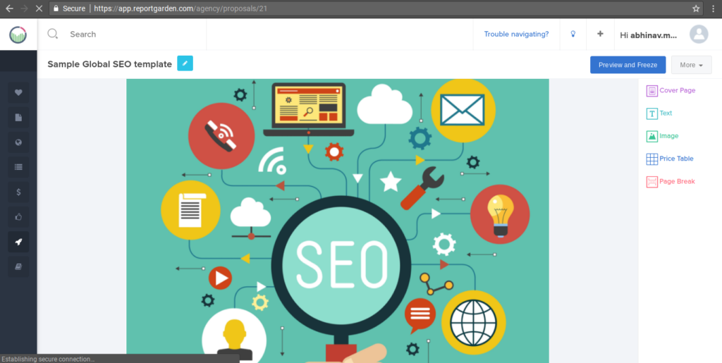 ReportGarden ข้อเสนอ seo สำหรับลูกค้า