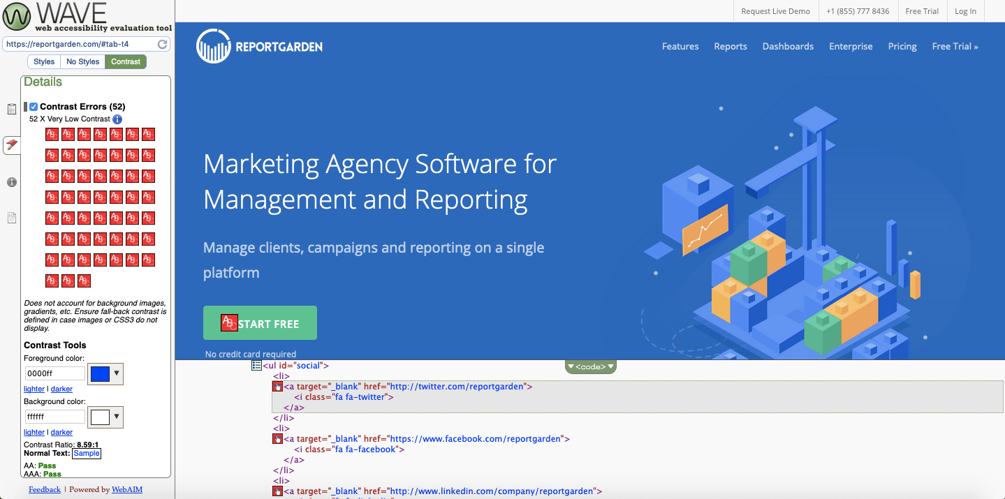 Outils d'audit SEO : Outil d'accessibilité Web WAVE