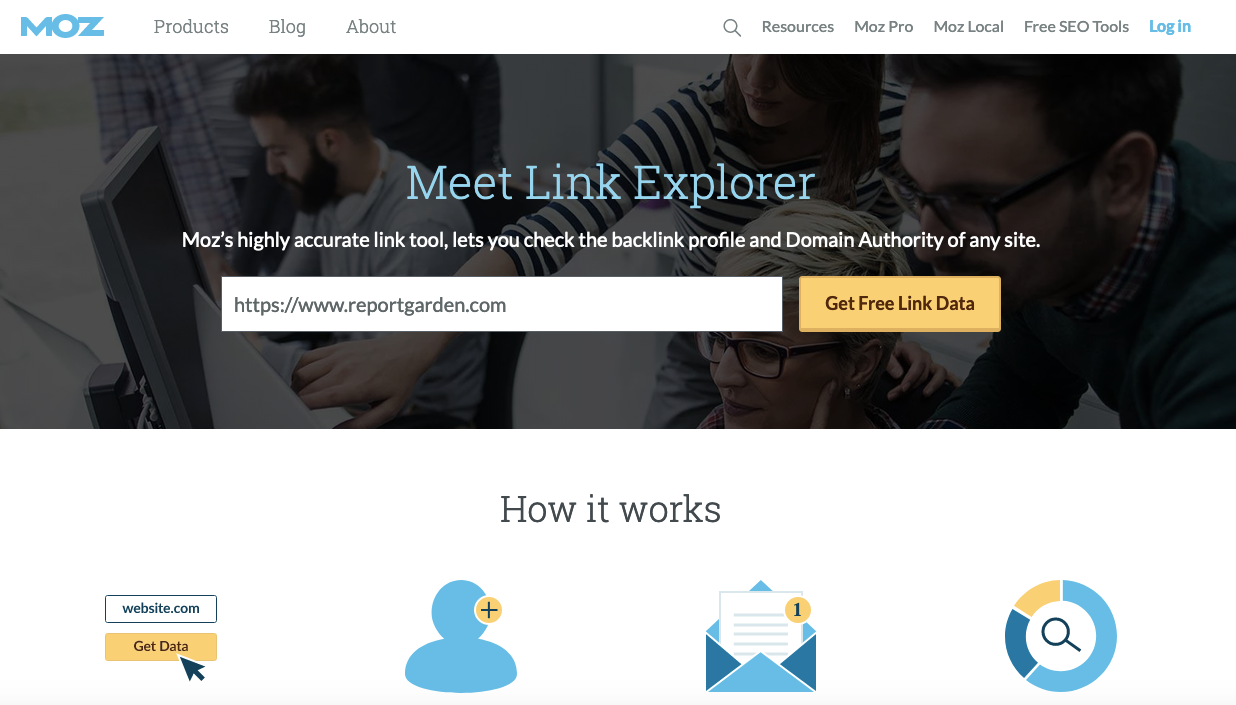 Outils d'audit SEO : l'explorateur de liens de Moz