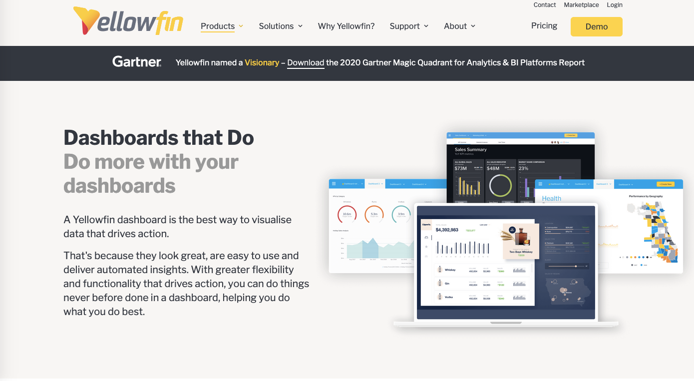 Client-Dashboard-Tools: Yellowfin BI