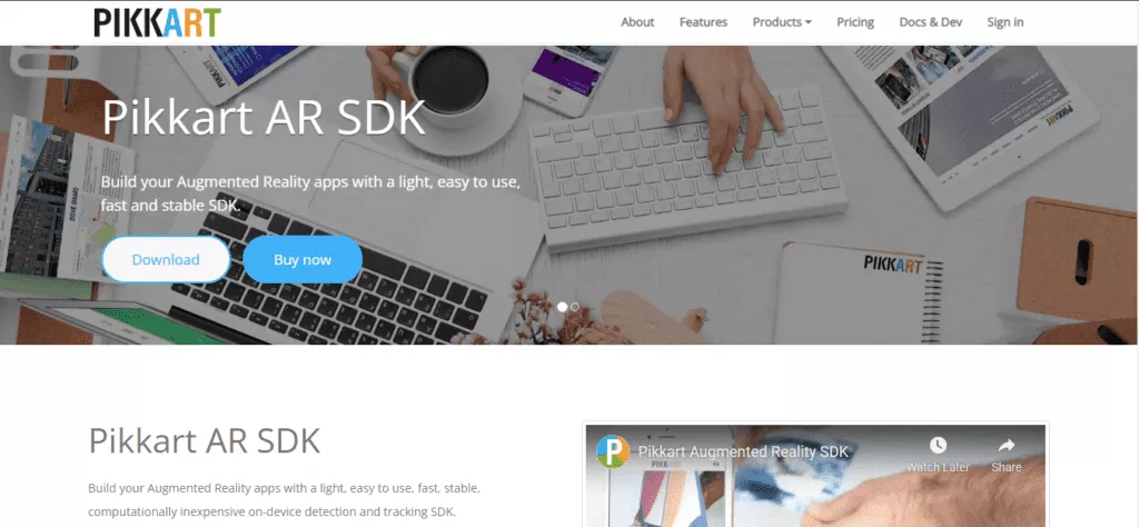 Kit de développement logiciel Pikkart AR