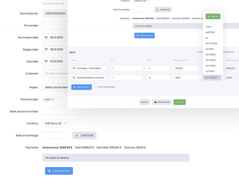 5 つの最高の無料請求ソフトウェア ソリューション 7 Firmbee Best Free Invoicing software