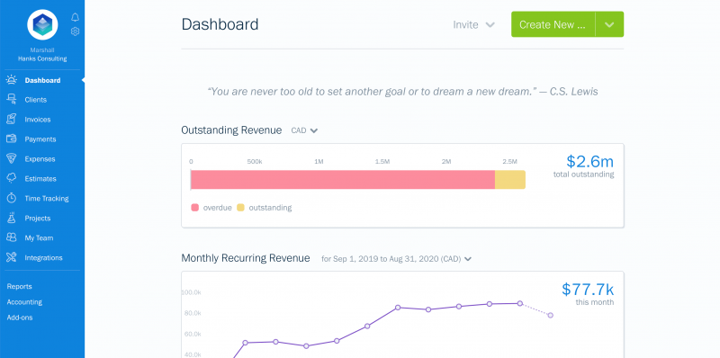 5 つの最高の無料請求ソフトウェア ソリューション 5 FreshBooks Best Free Invoicing software