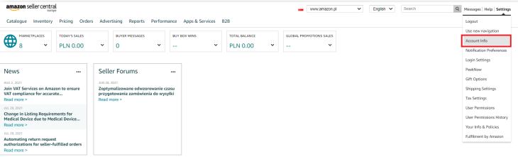 Amazonセラーアカウント - アカウント設定の登録と構成 12 amazon_seller_account_dashboard