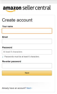 Amazonセラーアカウント - アカウント設定の登録と構成 4 amazon_seller_account_create