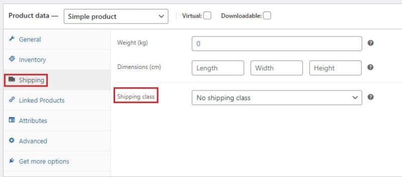 จะสร้างร้านค้า WooCommerce ได้อย่างไร? 12 WooCommerce_Store_shipping_class