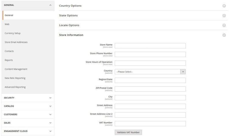 Wie richte ich einen Magento-Shop ein? 2 Magento_store_information