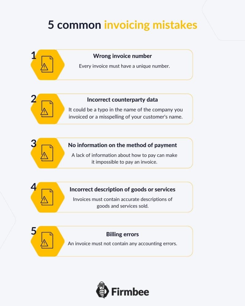 5 erros comuns de faturamento 2 5 common invoicing mistakes