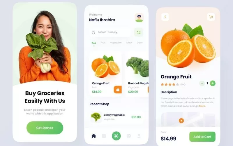 新鮮な果物と野菜の配達