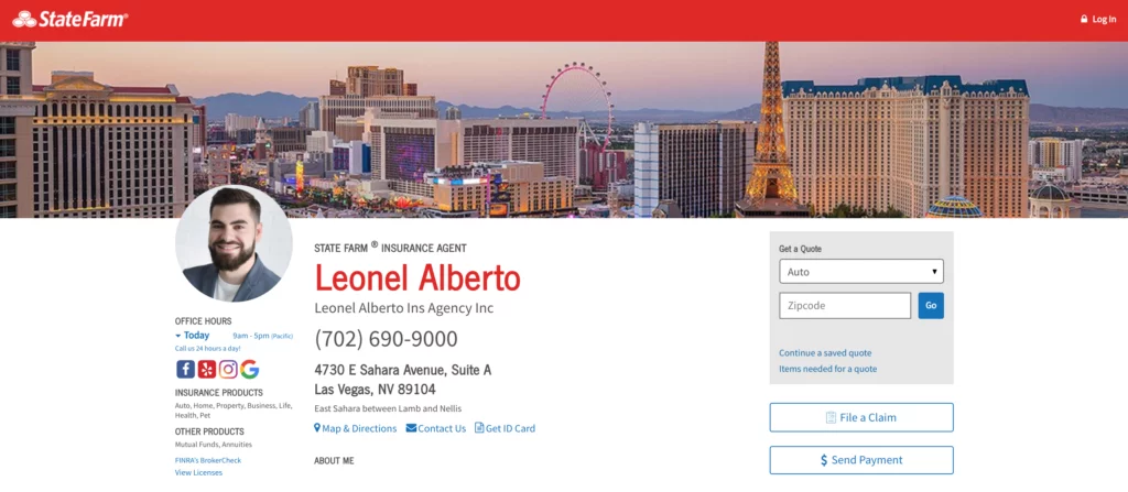 Contoh website agen asuransi dengan optimasi SEO lokal