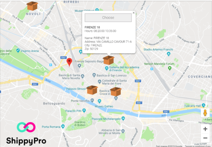 Géo-ciblage. Personnalisez votre page Web en montrant à vos clients les points de collecte près de chez eux.
