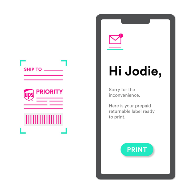 Label Pengembalian siap untuk dicetak