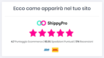 ShippyPro マイ フィードバック - ウィジェット