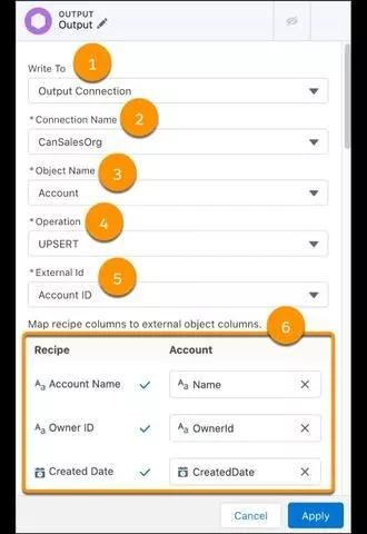 Transmiteți datele către Salesforce
