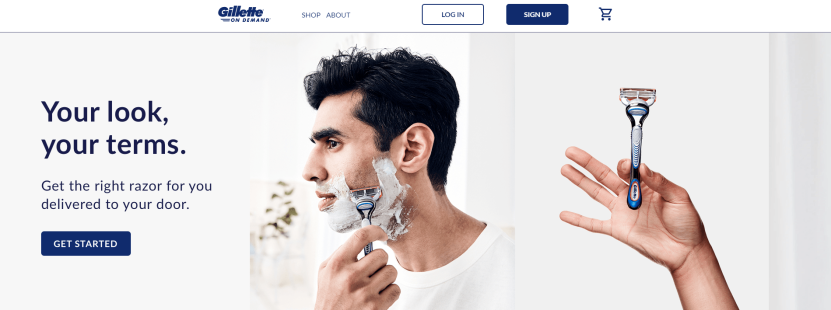 جيليت مباشرة إلى موقع المستهلكين