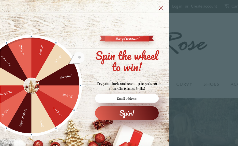 christmas popup 13 - The 14 Most Creative Christmas-Themed Personalization Examples We&rsquo;ve Seen (+ Templates)