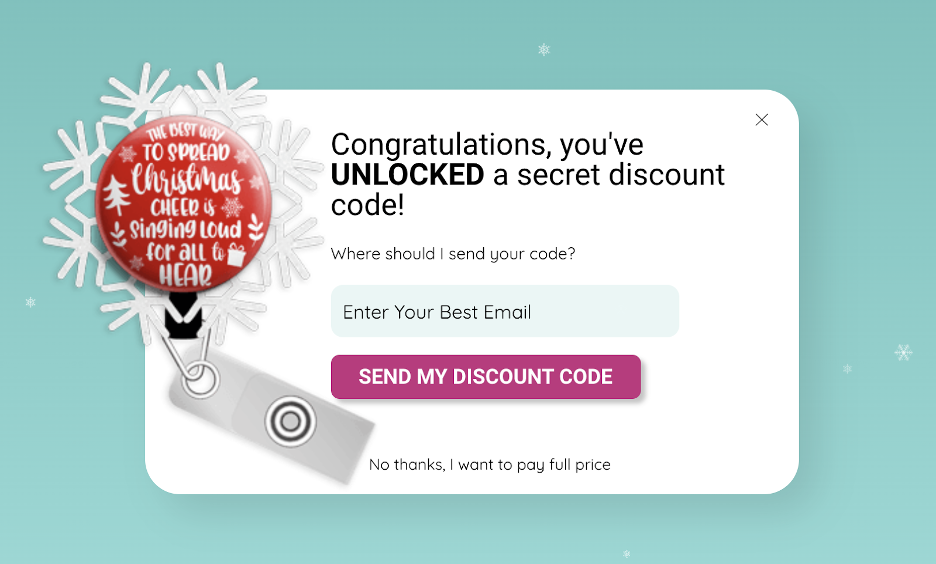 christmas popup 02 - The 14 Most Creative Christmas-Themed Personalization Examples We&rsquo;ve Seen (+ Templates)