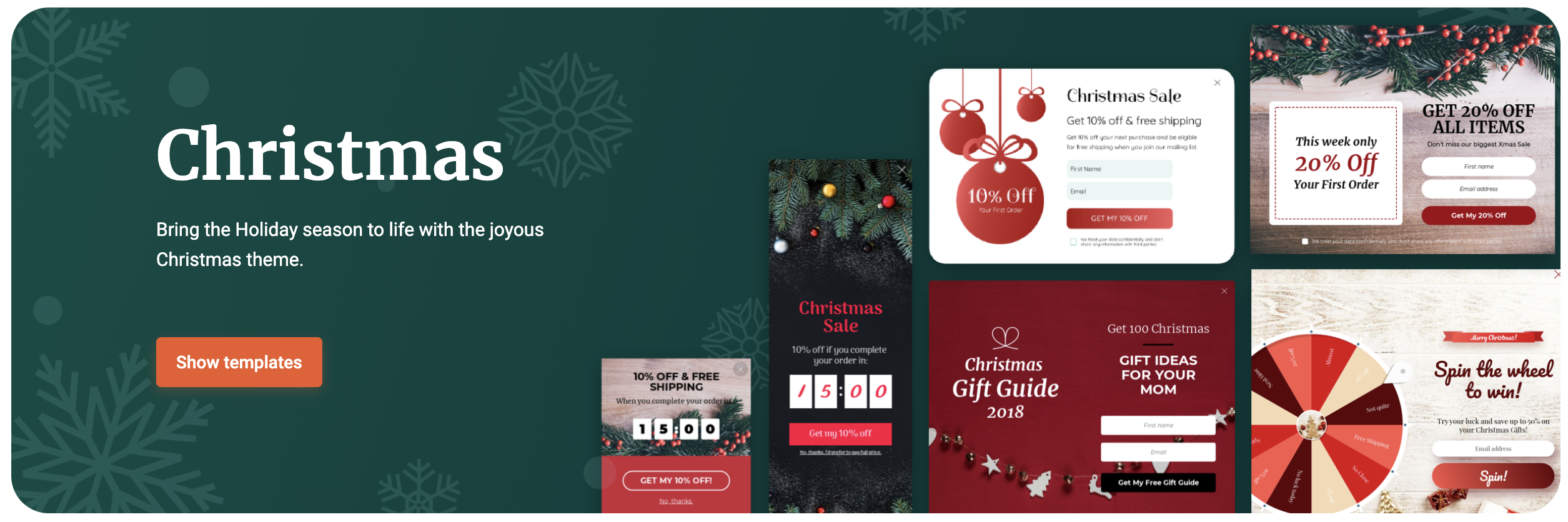 christmas popups template library - The 14 Most Creative Christmas-Themed Personalization Examples We&rsquo;ve Seen (+ Templates)