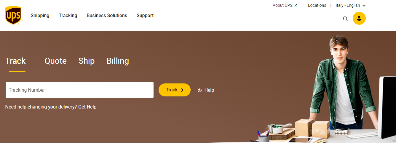 ups意大利承运人