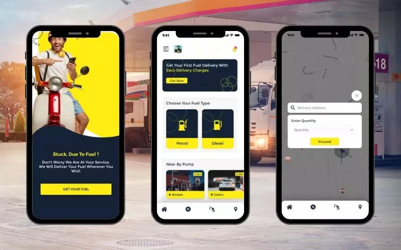 Application de livraison de carburant à la demande