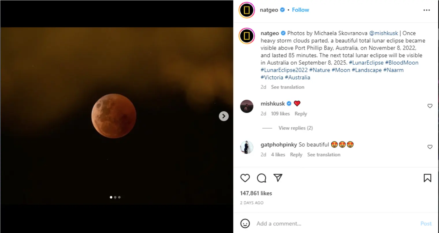 国家地理 instagram 帖子