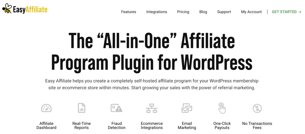 簡単にアフィリエイト |簡単なアフィリエイト The Easy Affiliate plugin.