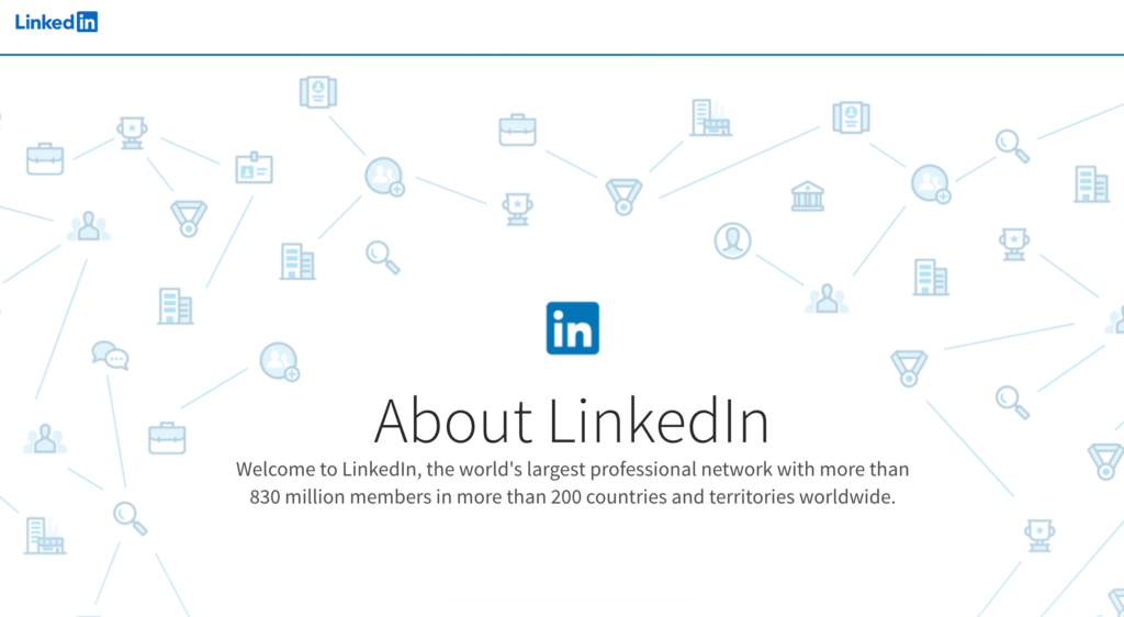 リンクイン |簡単なアフィリエイト Linkedin About page.