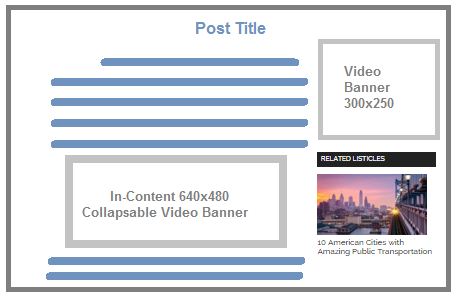لافتات الفيديو Adsense