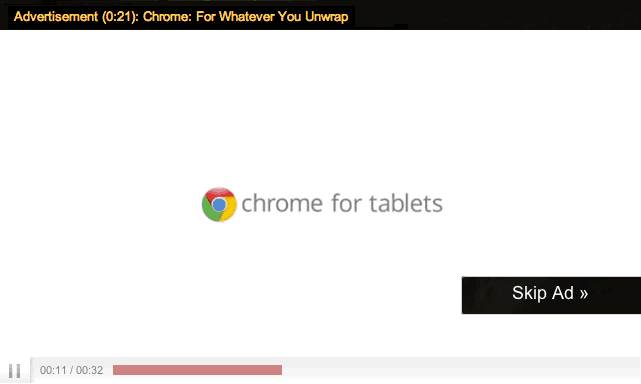 跳过广告 youtube