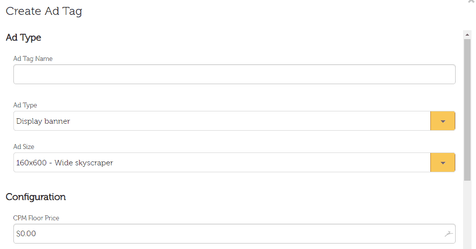 Sovrn etiketleri oluştur