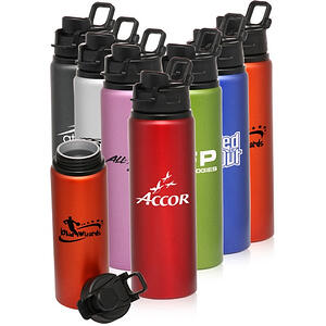 Branded Aluminium Metallic Sportflasche