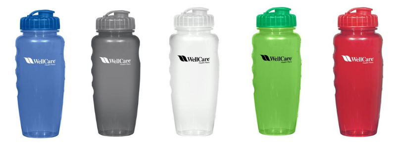 Werbeartikel Poly-Clear Gripper Flasche