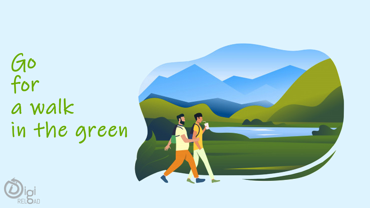 Ieși la o plimbare în verdeață